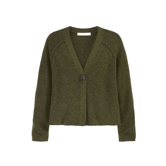 Adyson Parker Sweaters - Adyson Parker Women's Large Cropped Knit Button Front Cardigan Olive Green NWT